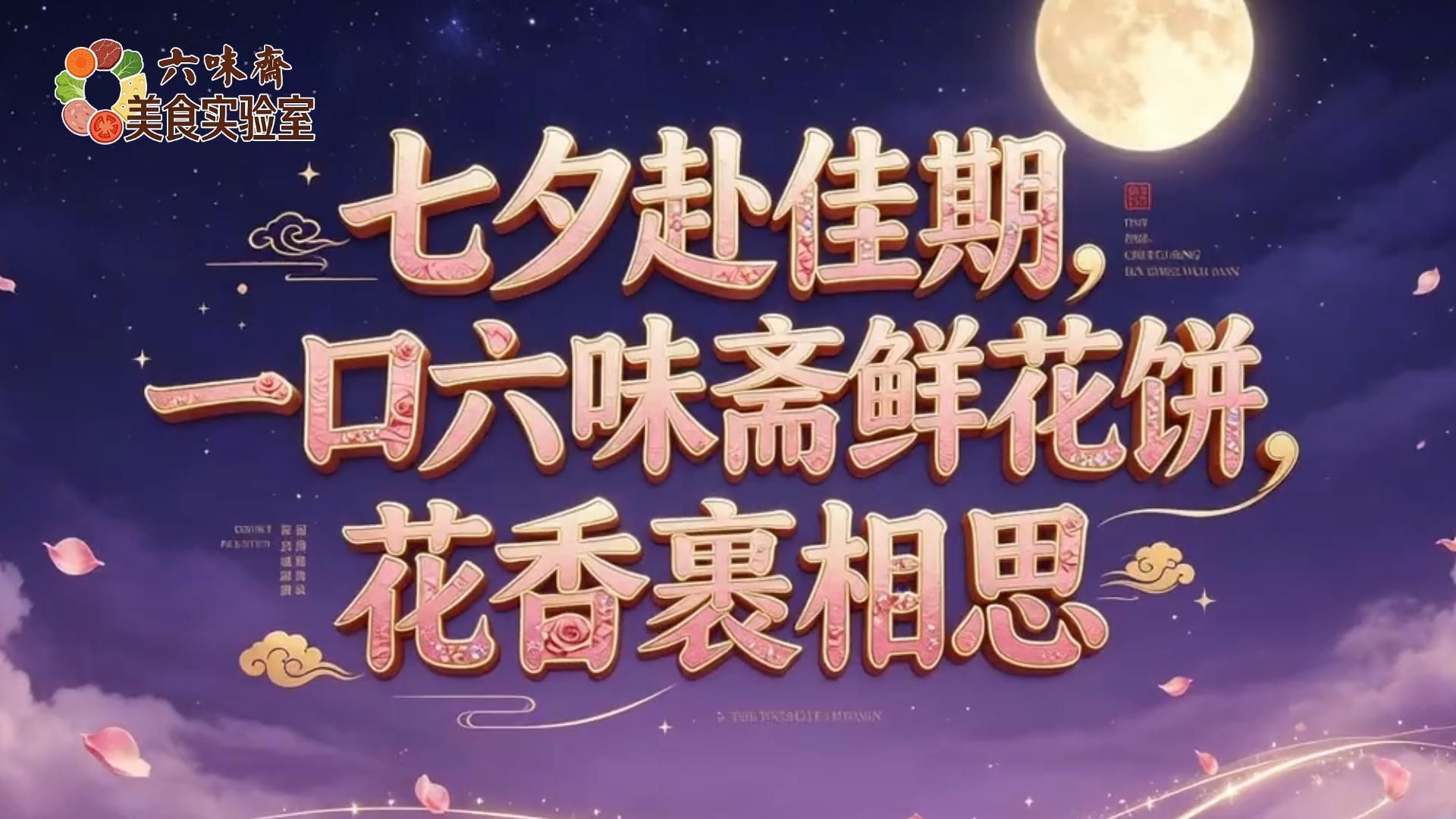 一枚鲜花饼，满腹玫瑰香，祝七夕欢愉，爱意绵长