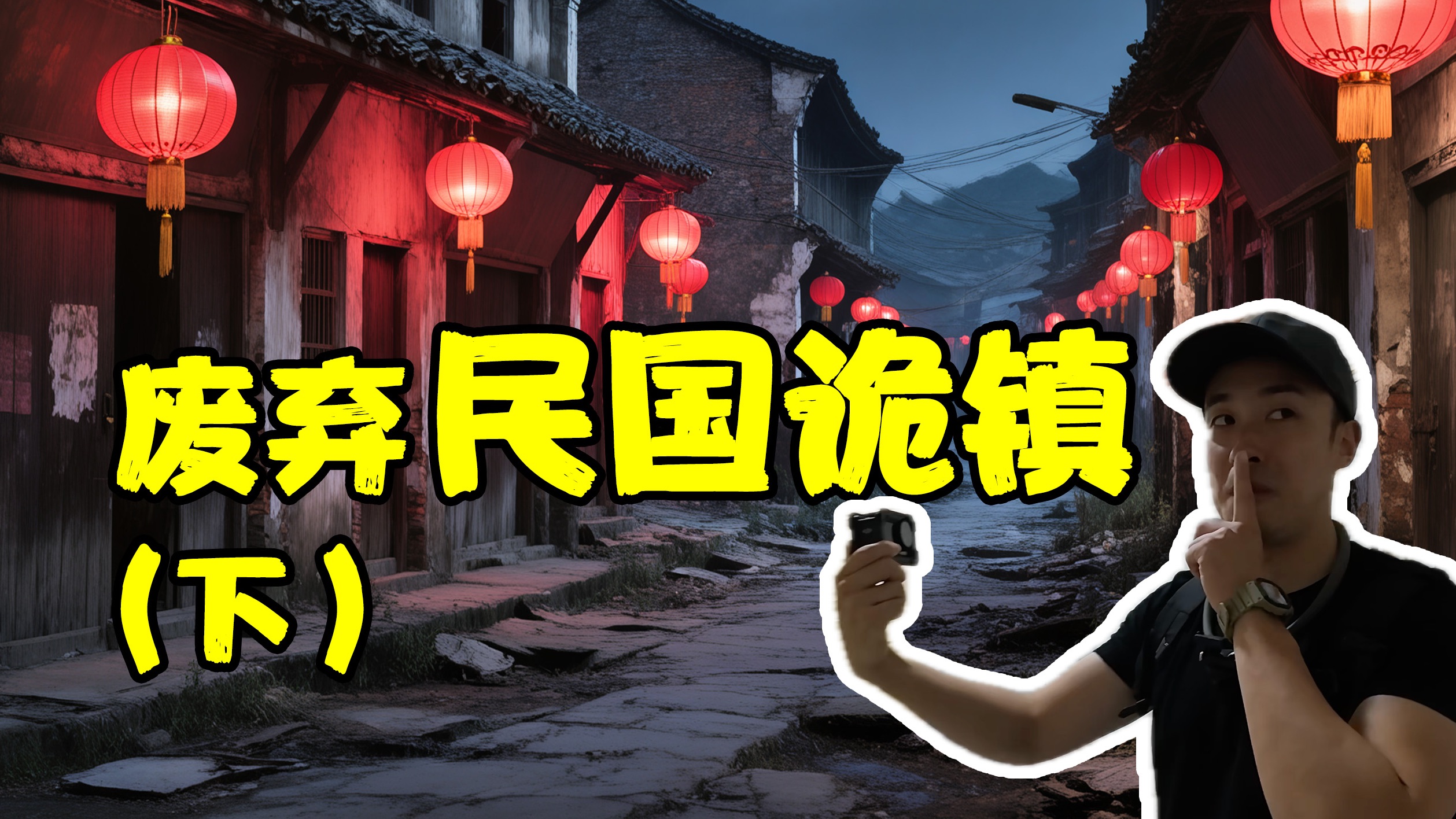 【火山社】夜探“民国废弃诡镇”!(最终章)-火山社-火山社-哔哩哔哩视频