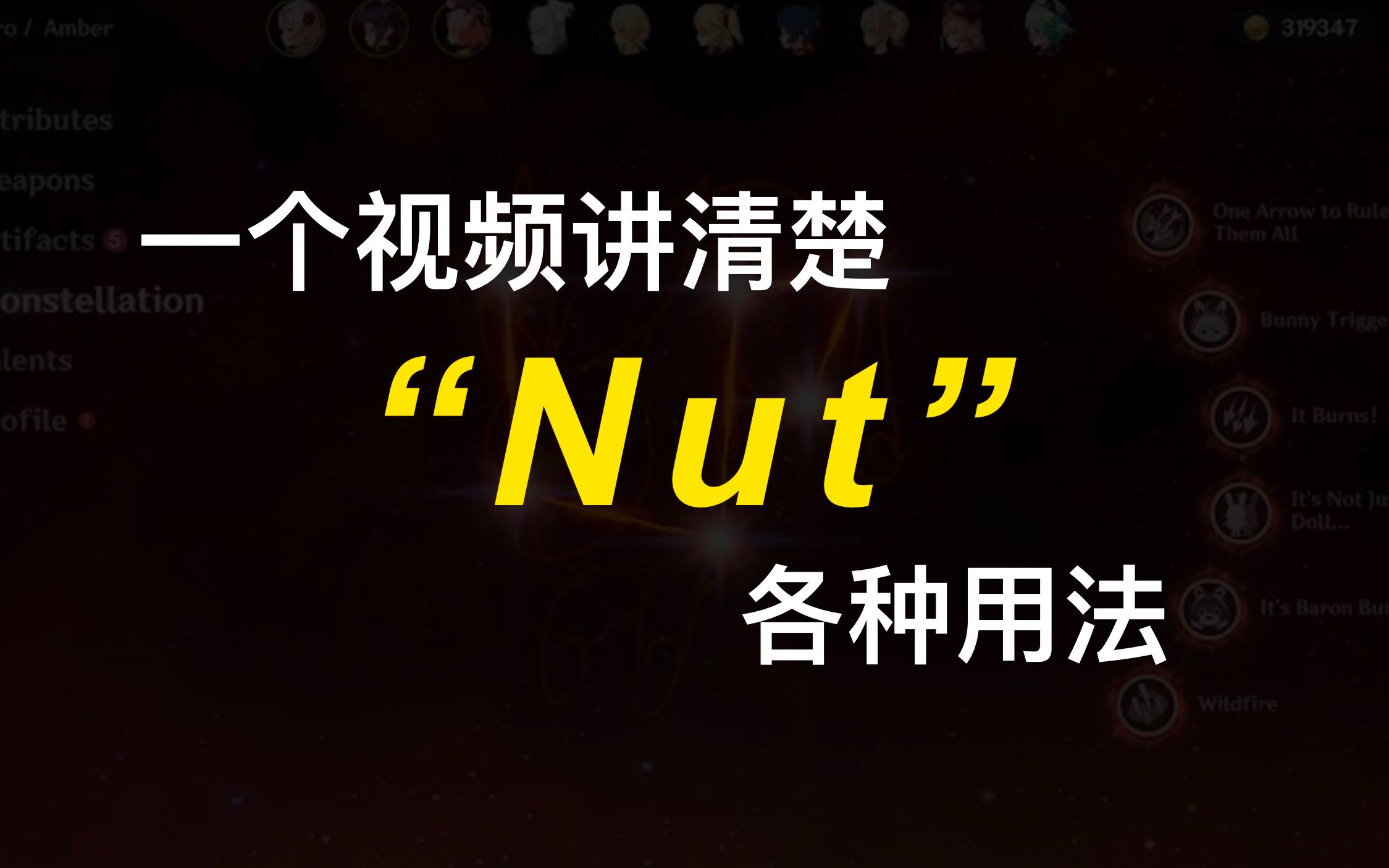 Nut | 坚果?螺帽?淡淡?一个视频讲清楚 nut 的用法!哔哩哔哩bilibili