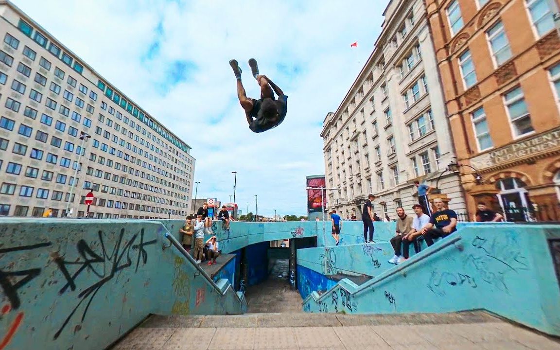 英國街頭跑酷street parkour with insane camera work! - freecircle