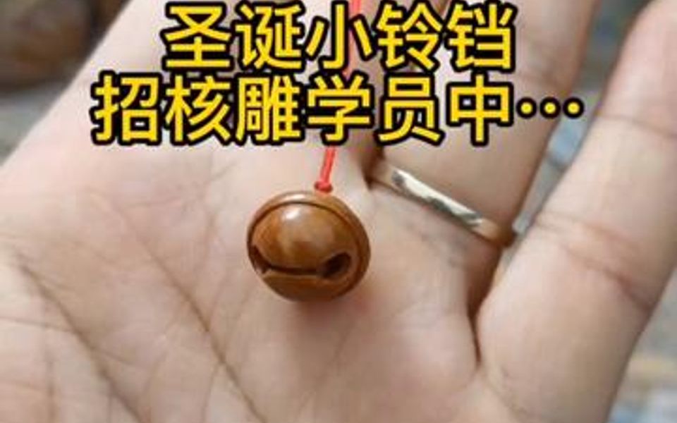 圣诞节快到了,自己做个小礼物,招核雕学员中…哔哩哔哩bilibili