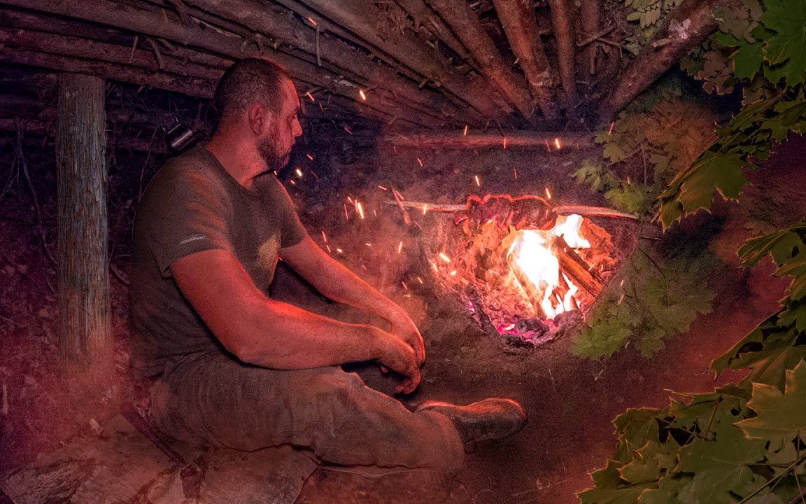 [图]【Life in the Wild】舒适求生 地下火炉庇护所