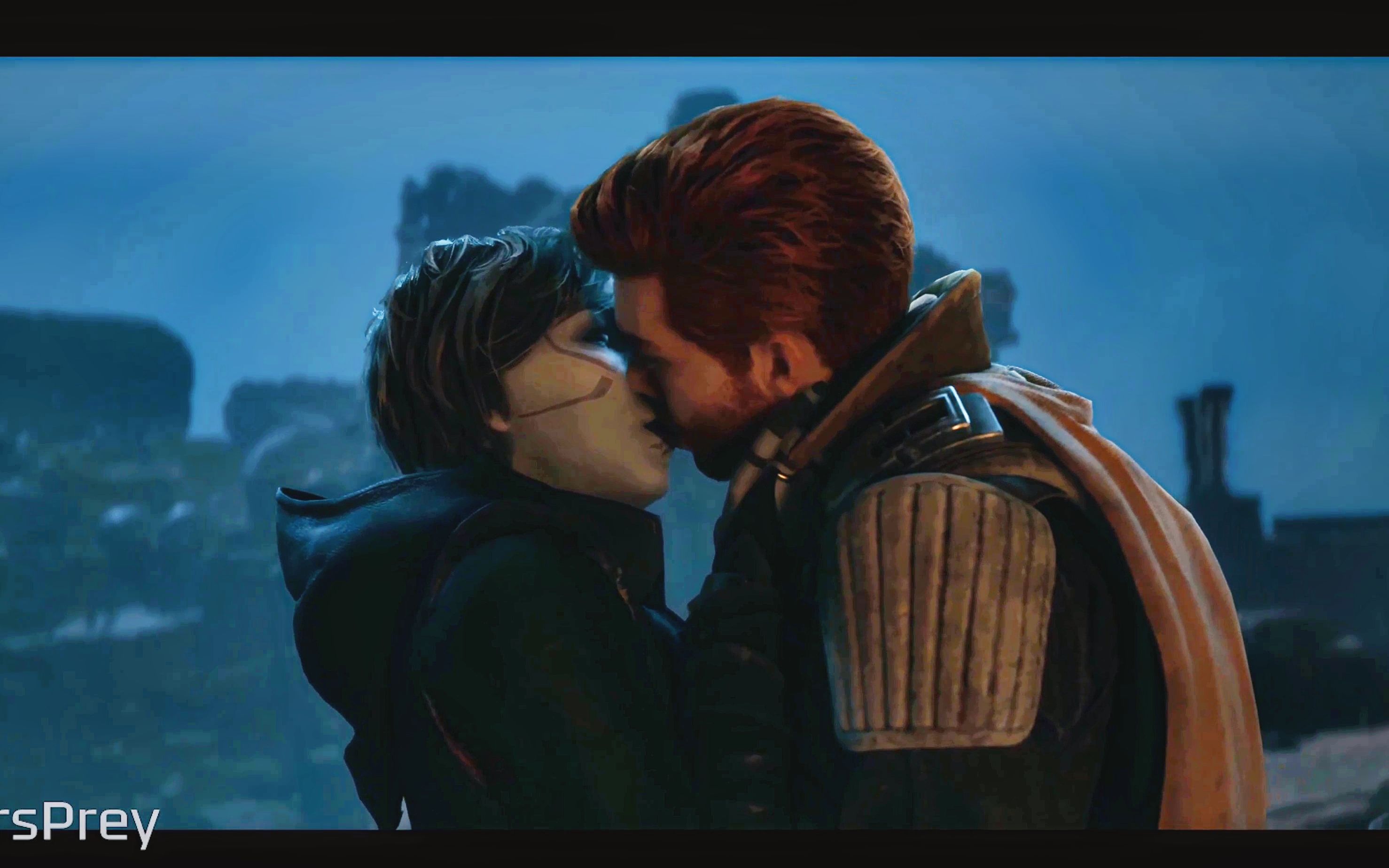 甜甜甜 星球大战绝地幸存者 卡尔&梅林 接吻场景