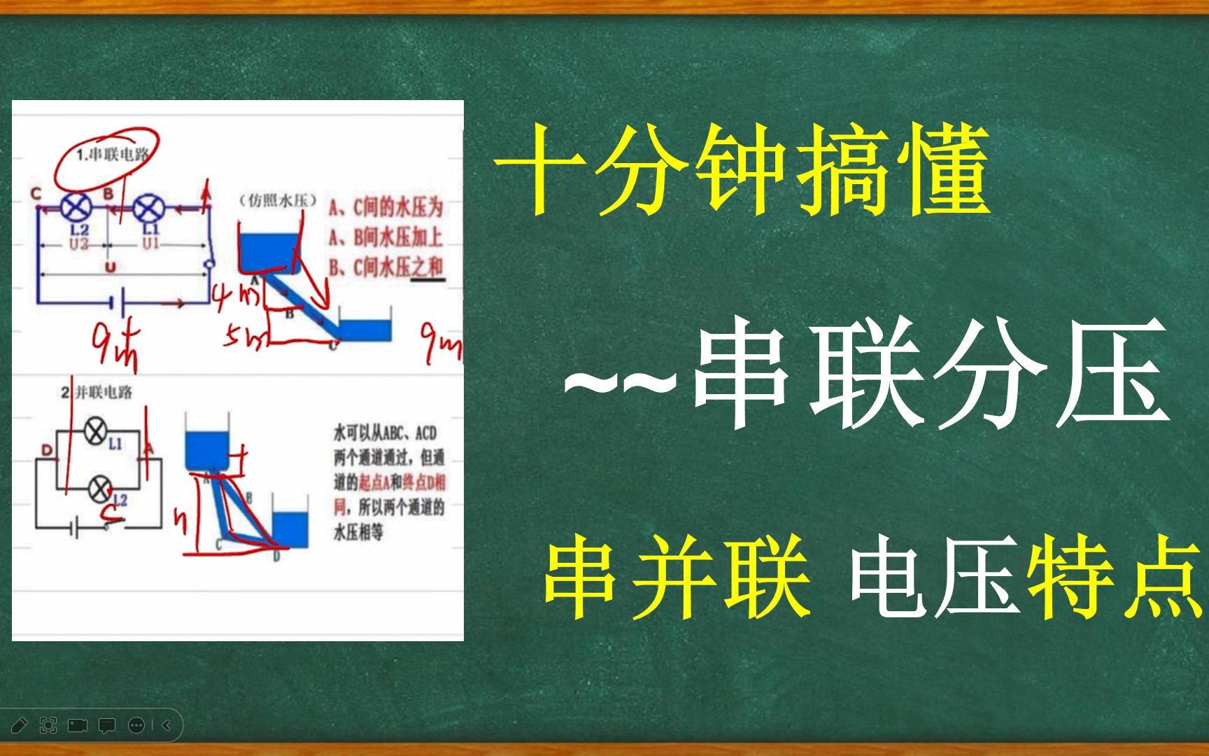 初三物理:十分钟搞懂串联分压~串并联电压的规律哔哩哔哩bilibili