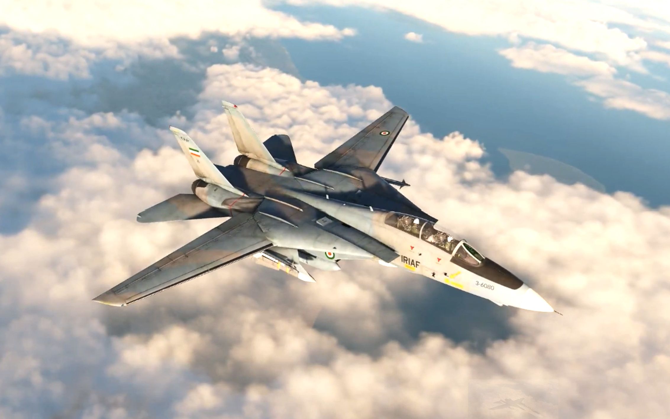 最帅气的可变后掠翼机型,f-14"超级雄猫"战机