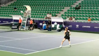 Скачать видео: 中国网球wta250卡林斯卡娅实在是太美了