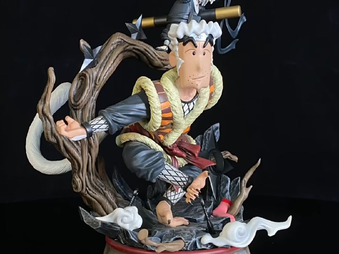 蜡笔小新化身三代火影召唤猿魔baba