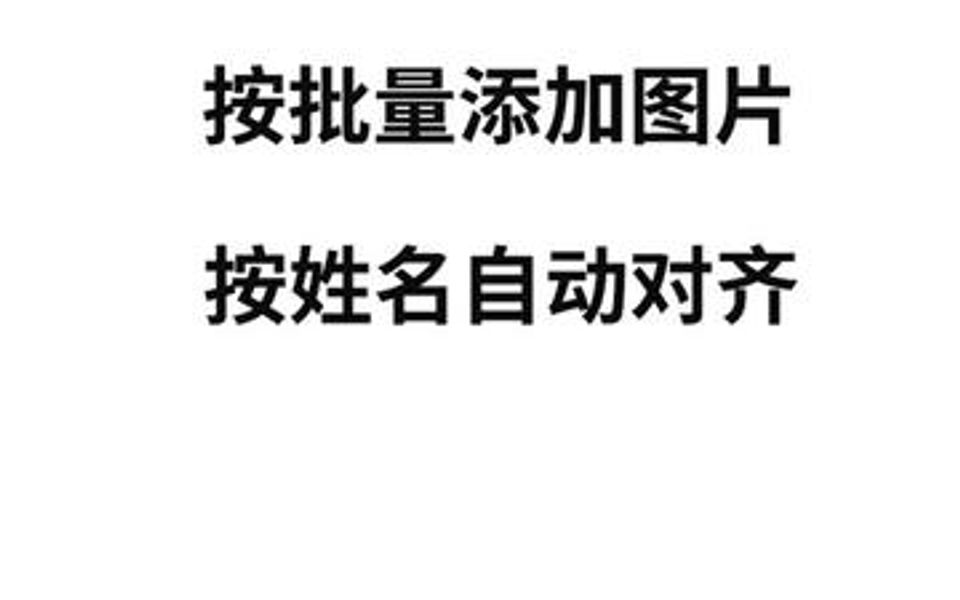 快速批量插入图片,按名称姓名自动对齐图片,自动调整大小哔哩哔哩bilibili