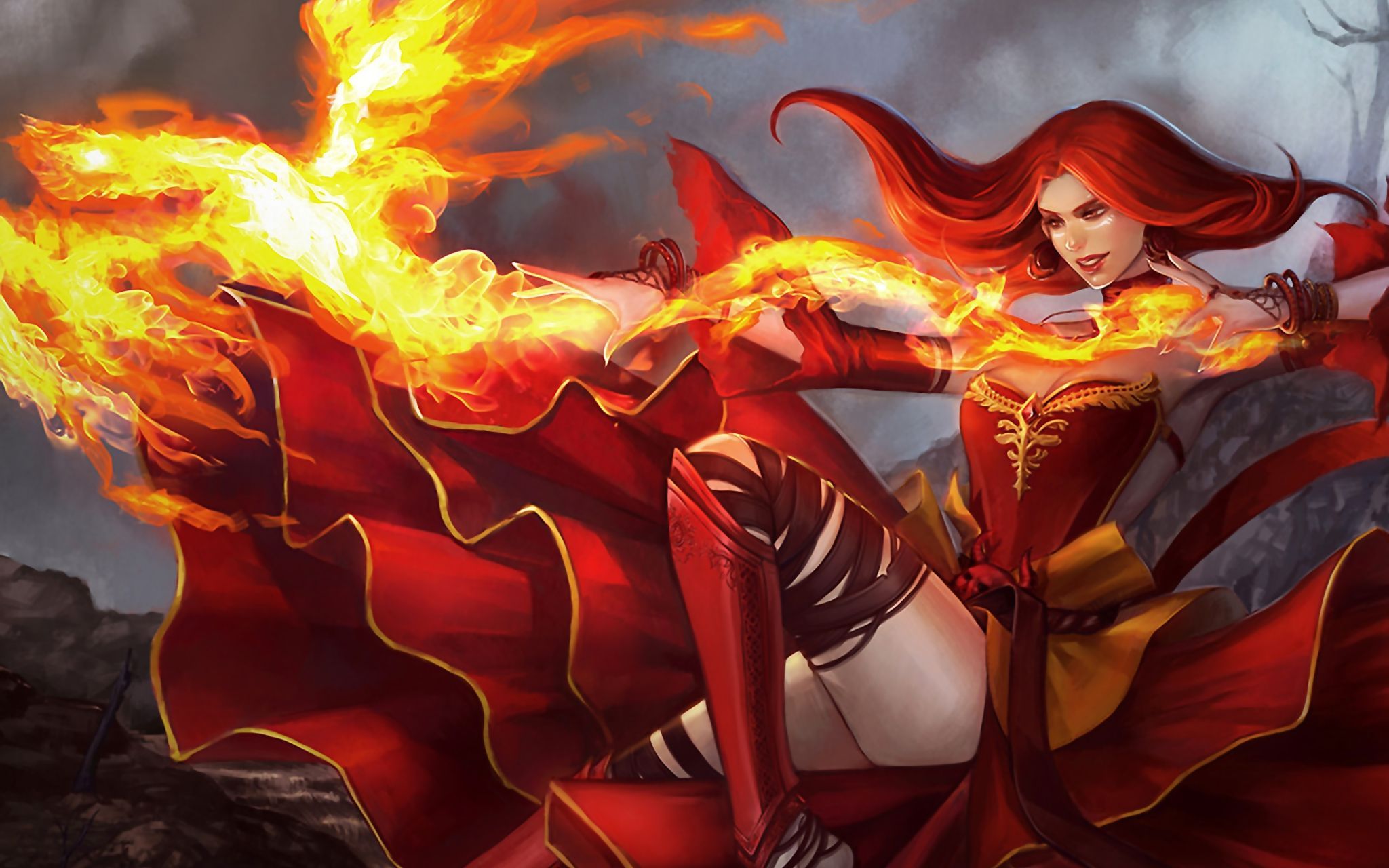 活动作品dota2莉娜物理输出站着就干了