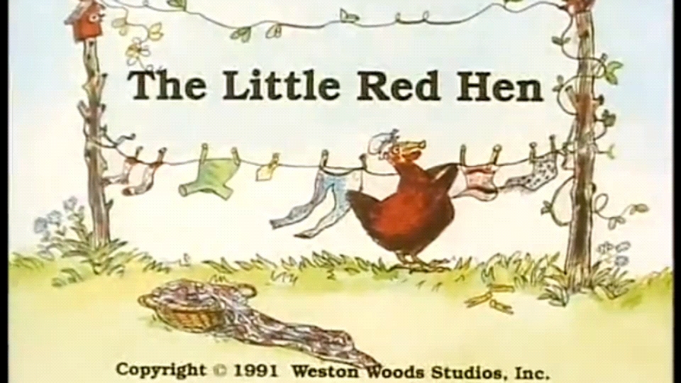 [图]全100集 /经典英文绘本故事《The little red hen》P37