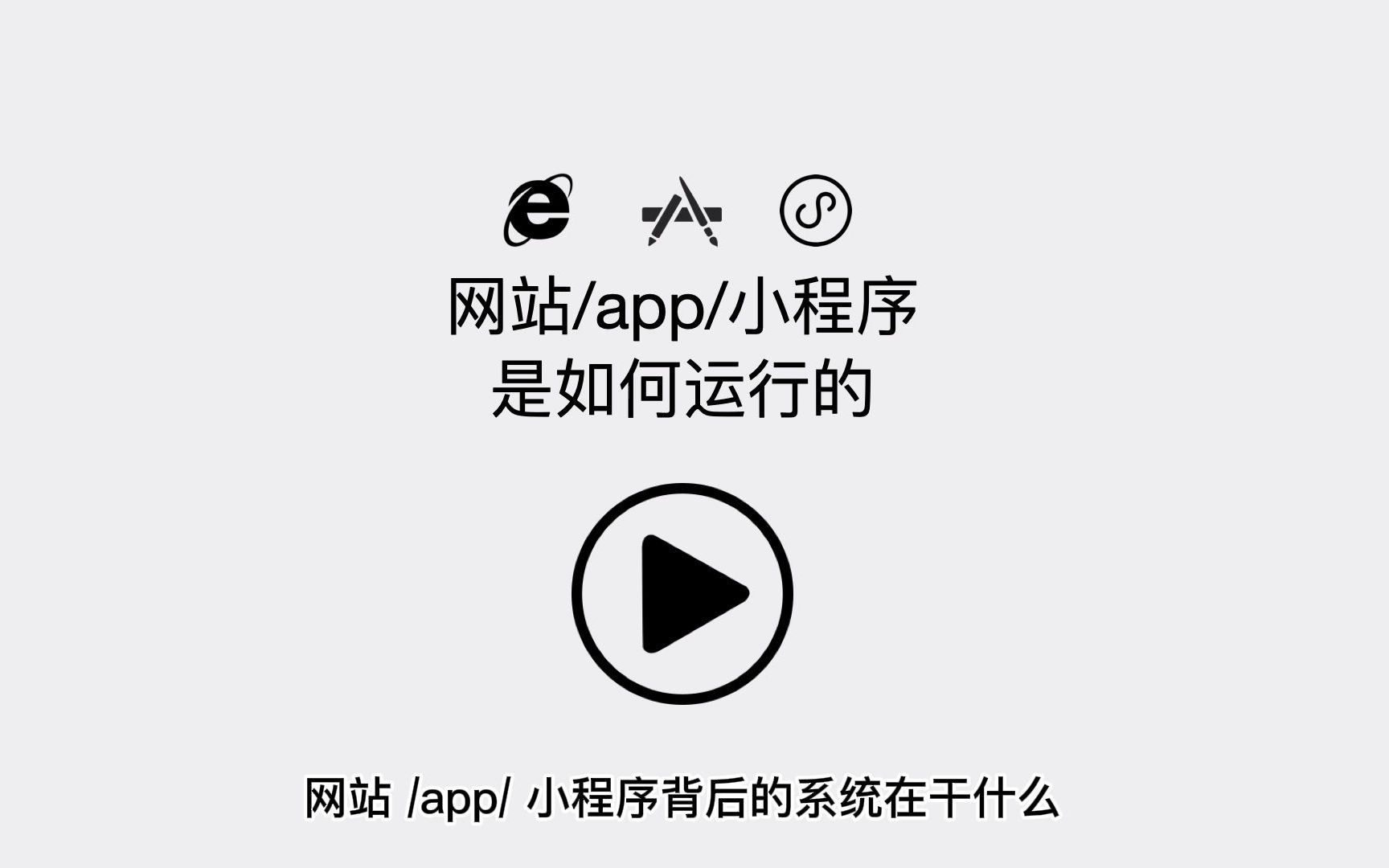 一个网站/app/小程序是如何运行的?当你在一个网络社区发布一条评论的时候,当你给别人的评论点赞的时候 ,网站/app/小程序背后的系统在干什么?哔哩...