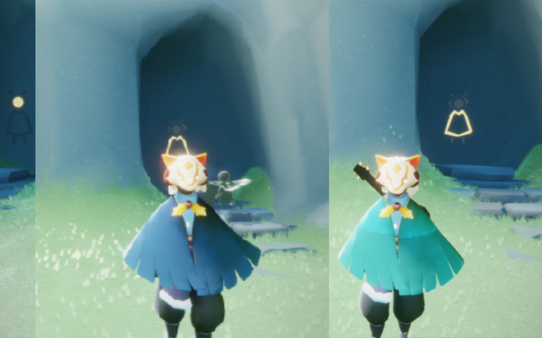 光遇雨林禁阁蓝斗篷欣赏