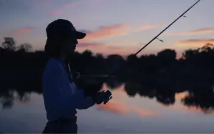 夕阳很美，鱼儿很肥，刚收到23新款斯塔迪克STRADIC就迫不及待的跑到快乐老家钓个通宵