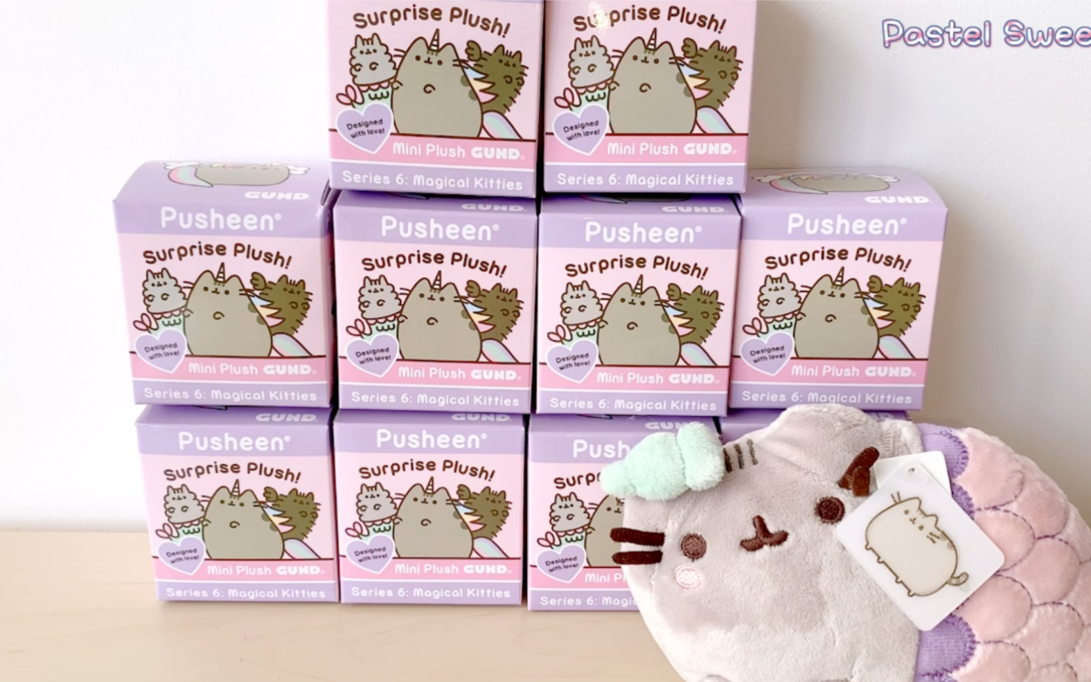 pusheen胖吉猫盲盒魔法系列【asmr拆盒】纯开盒无人声