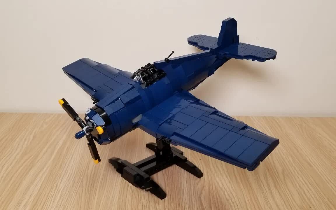 樂高f6f-5地獄貓戰鬥機moc