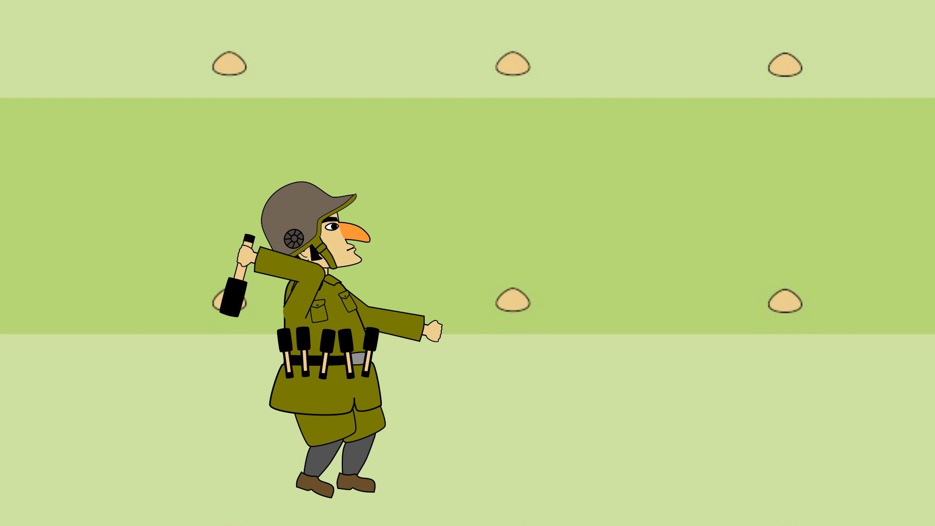 如何画一名手榴弹士兵?