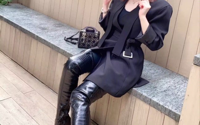 皮质长靴系列靴片