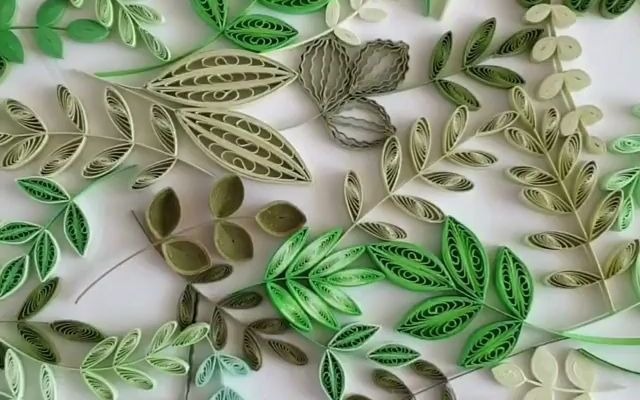 art life kasia wojtasik卡西亚·沃伊塔西克衍纸叶子