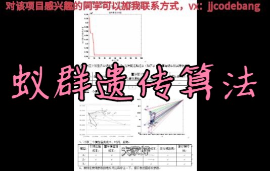 毕业设计蚁群遗传算法,理工科深度学习通信电子系统网站计算机毕设毕业计算机毕业设计pyhon/matlab/java等各种编程语言大学四年开题定题设计答辩哔...