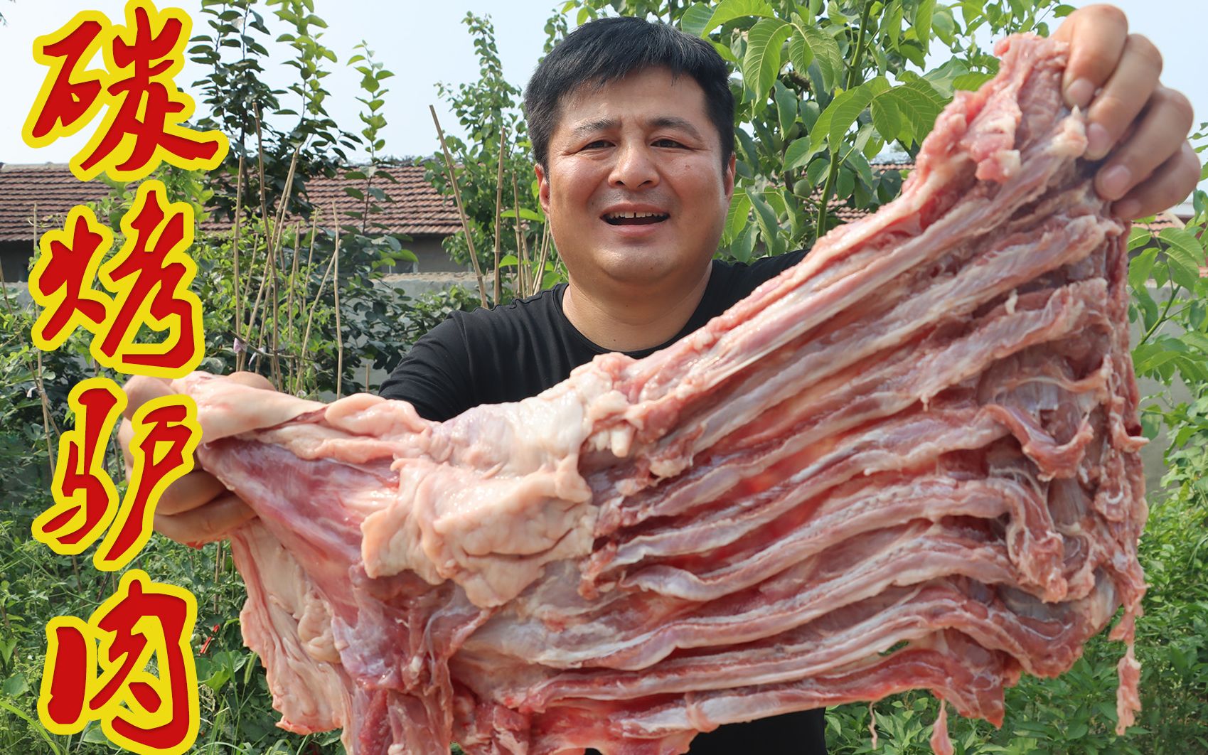 [图]220元买了5斤小驴肉，碳火烤驴肉，不愧为天上龙肉地下驴肉，真香