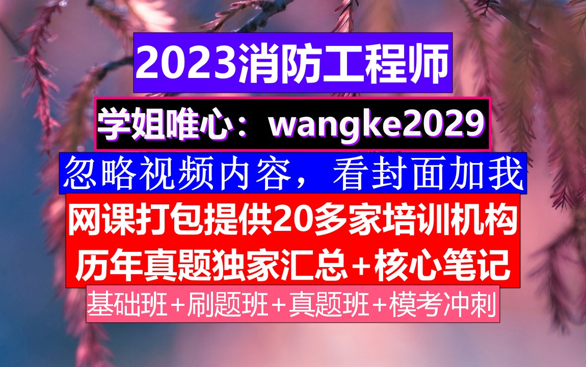 2024全国消防工程师考试,消防工程师含金量,消防工程师考试题哔哩哔哩bilibili