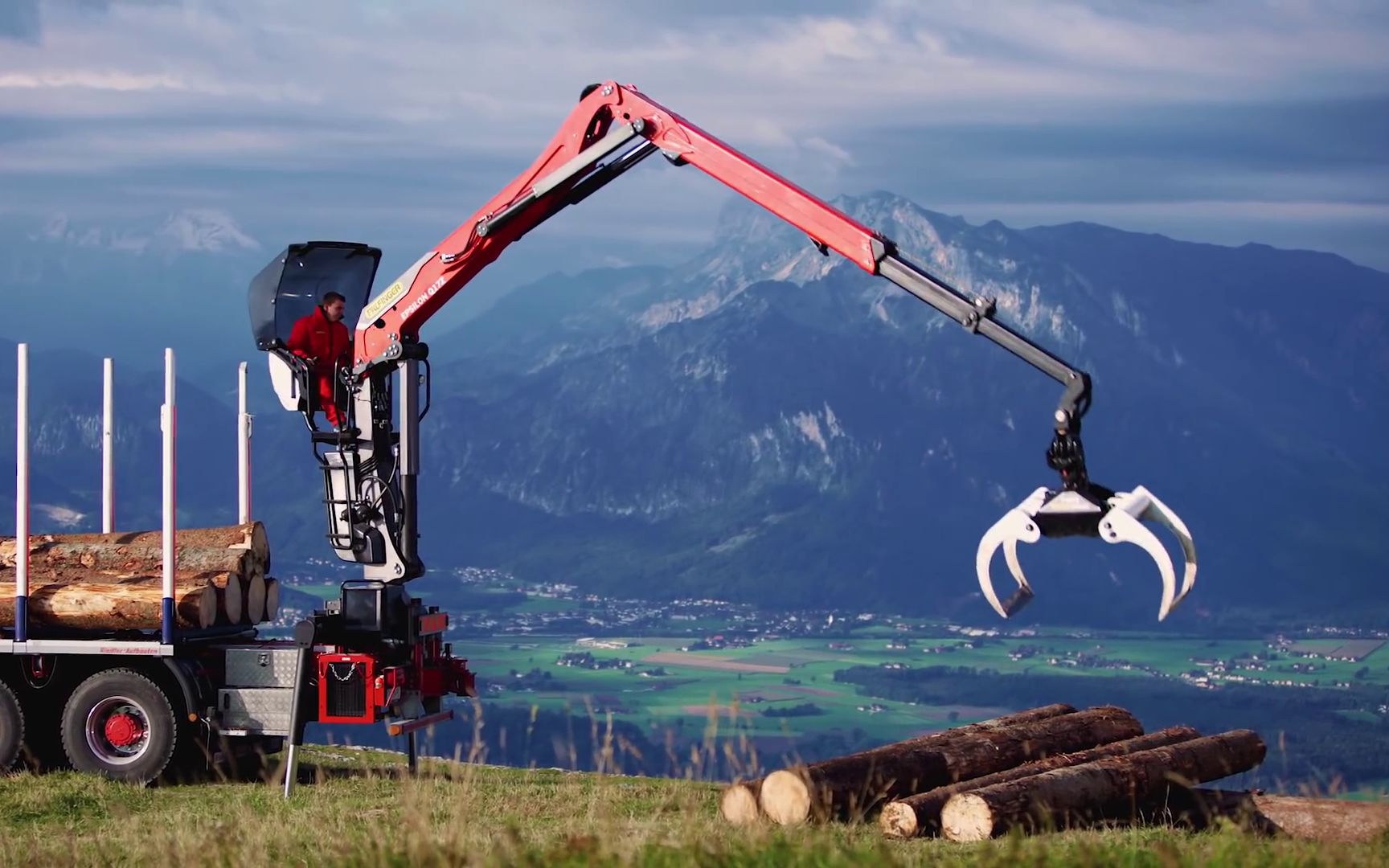 [中英双语字幕]风景极佳 帕尔菲格q17z木材起重机介绍