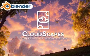 Download Video: VDB体积云！blender插件 Cloudscapes 超真实体积云VDB合集222种云彩蓝天白云预设