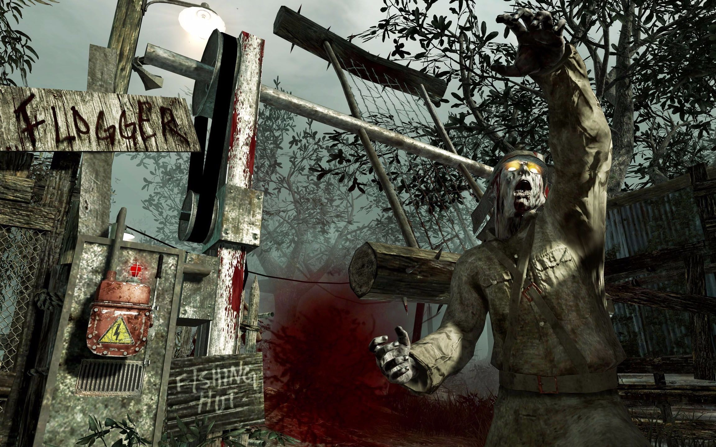 活动作品使命召唤7僵尸模式死亡沼泽单人39波全流程