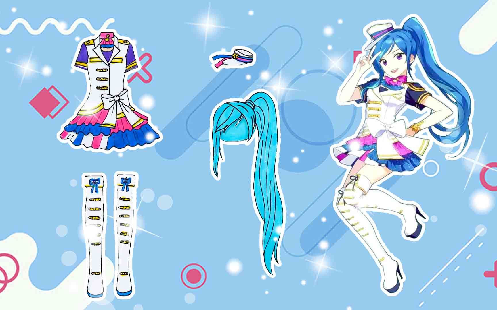 手工纸娃娃玩具:纸娃娃装扮《菲梦少女》宋诗语装扮