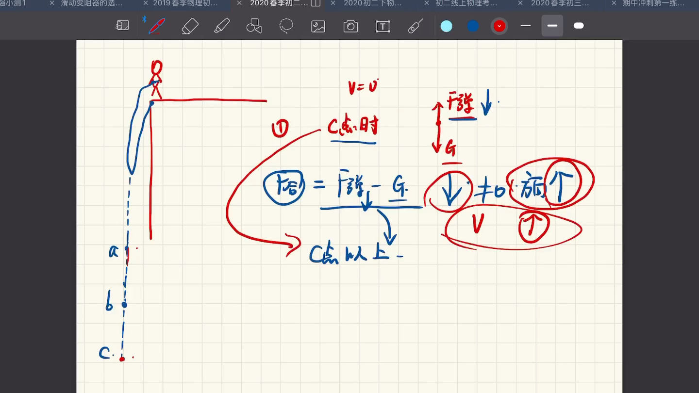 小球弹簧模型(力与运动提高)