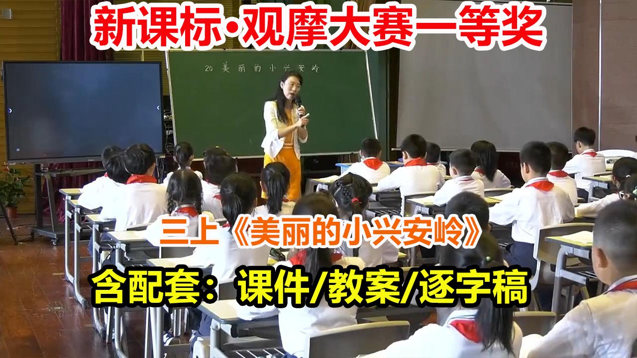 【新课标观摩大赛】《美丽的小兴安岭》(有配套课件/教案/逐字稿)国赛获奖优质课公开课,小学语文三年级上册示范课.31383哔哩哔哩bilibili