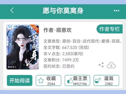 【橘里橘气】gl小说推文 《愿与你莫离身》顺意欢哔哩哔哩bilibili