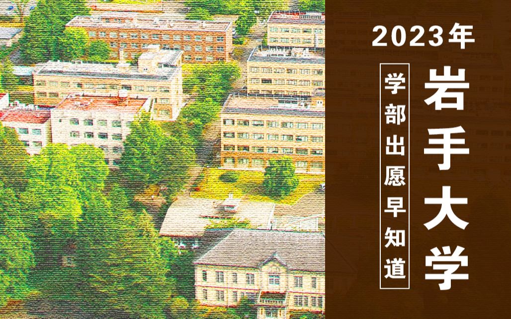 日本知名地方国立大学—岩手大学需要哪些成绩才能考?【2023年岩手大学出愿信息早知道】哔哩哔哩bilibili