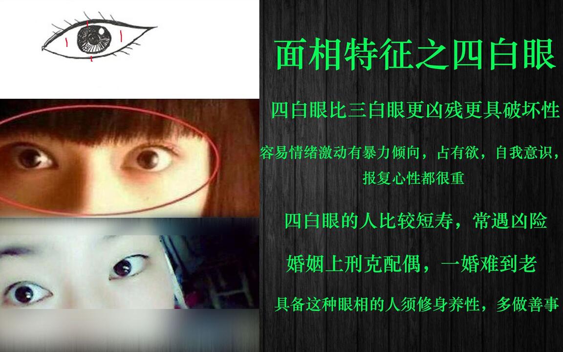 多面相 面相特征之四白眼_哔哩哔哩_bilibili