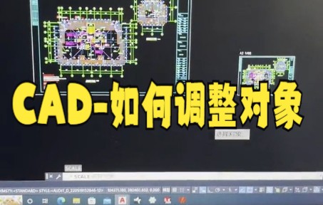 【cad教程】CAD如何调整对象 cad图纸如何缩放对象统一比例哔哩哔哩bilibili