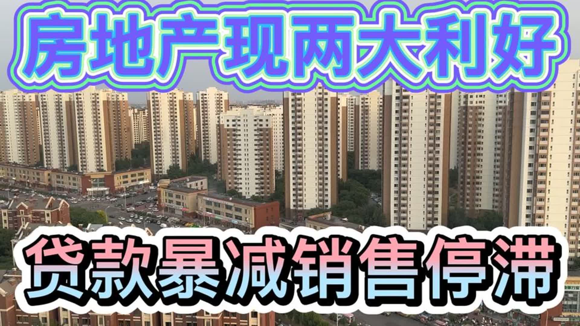 房地产现两大利好!贷款暴减销售停滞!哔哩哔哩bilibili