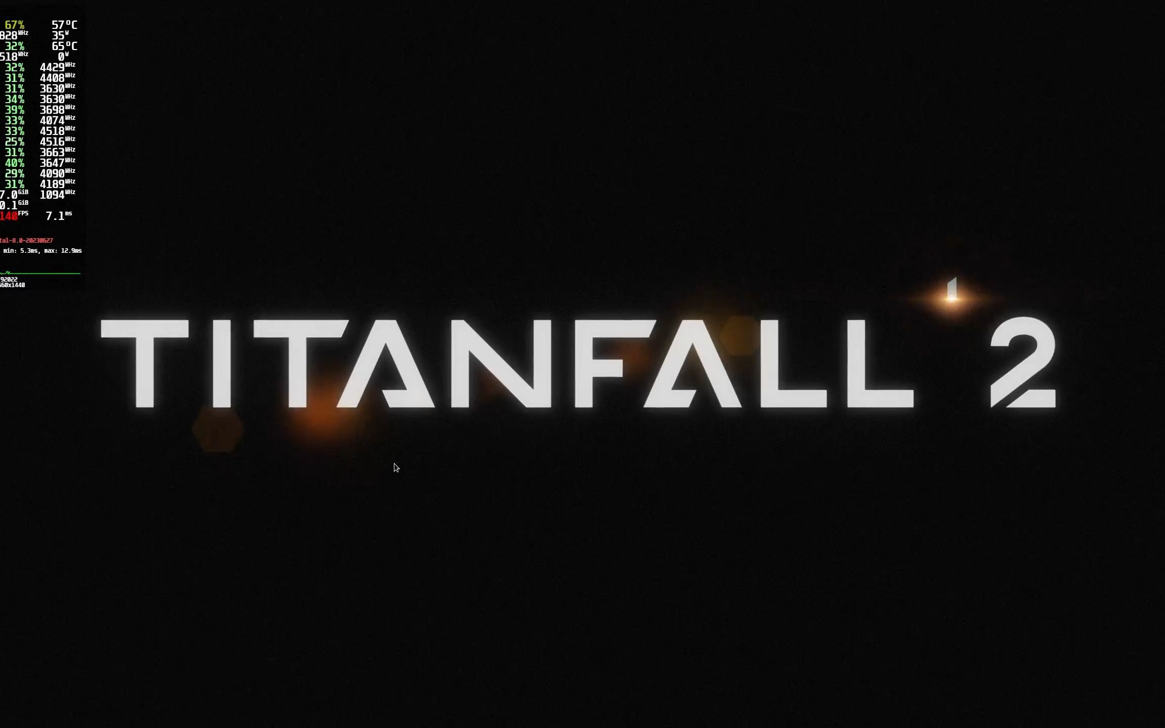 debian 12:继续试玩游戏,泰坦陨落 titan fall 2,之前在ubuntu上玩不