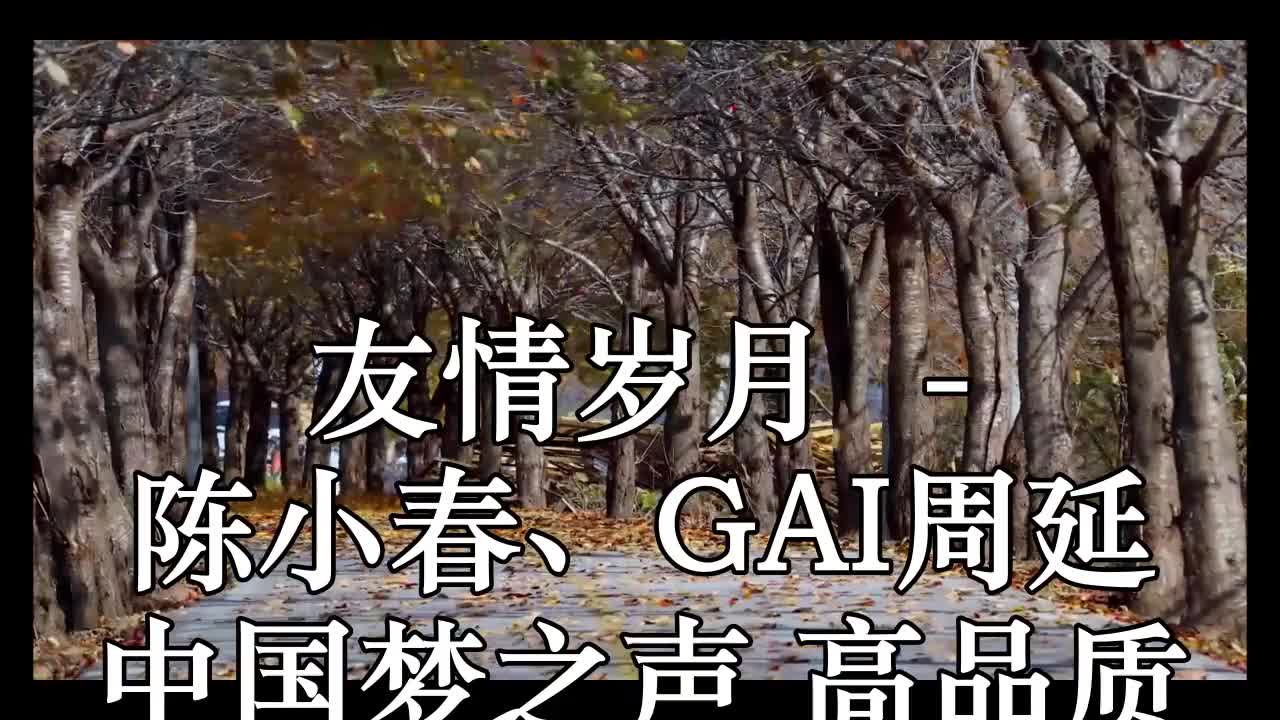 友情岁月 (live) - 陈小春,gai周延 中国梦之声 高品质 和声原版伴奏