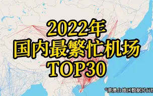 Download Video: 2022年国内最繁忙机场TOP30