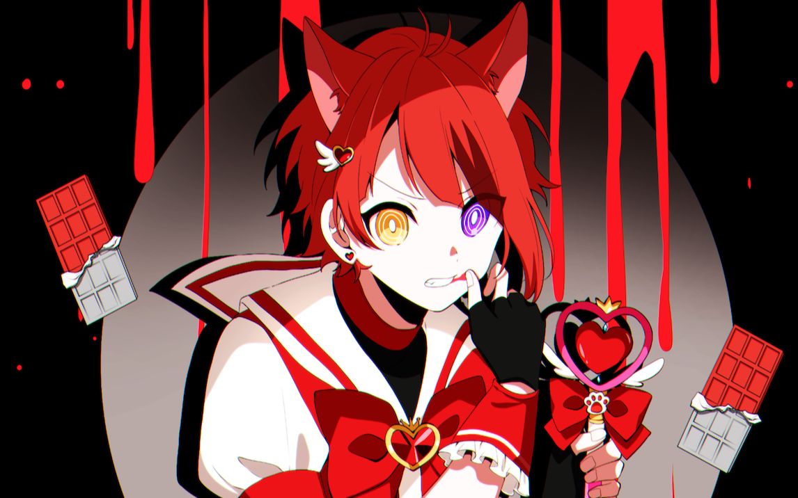 魔法少女与巧克力(魔法少女とチョコレート)/莉犬(rinu)【翻唱】_哔哩