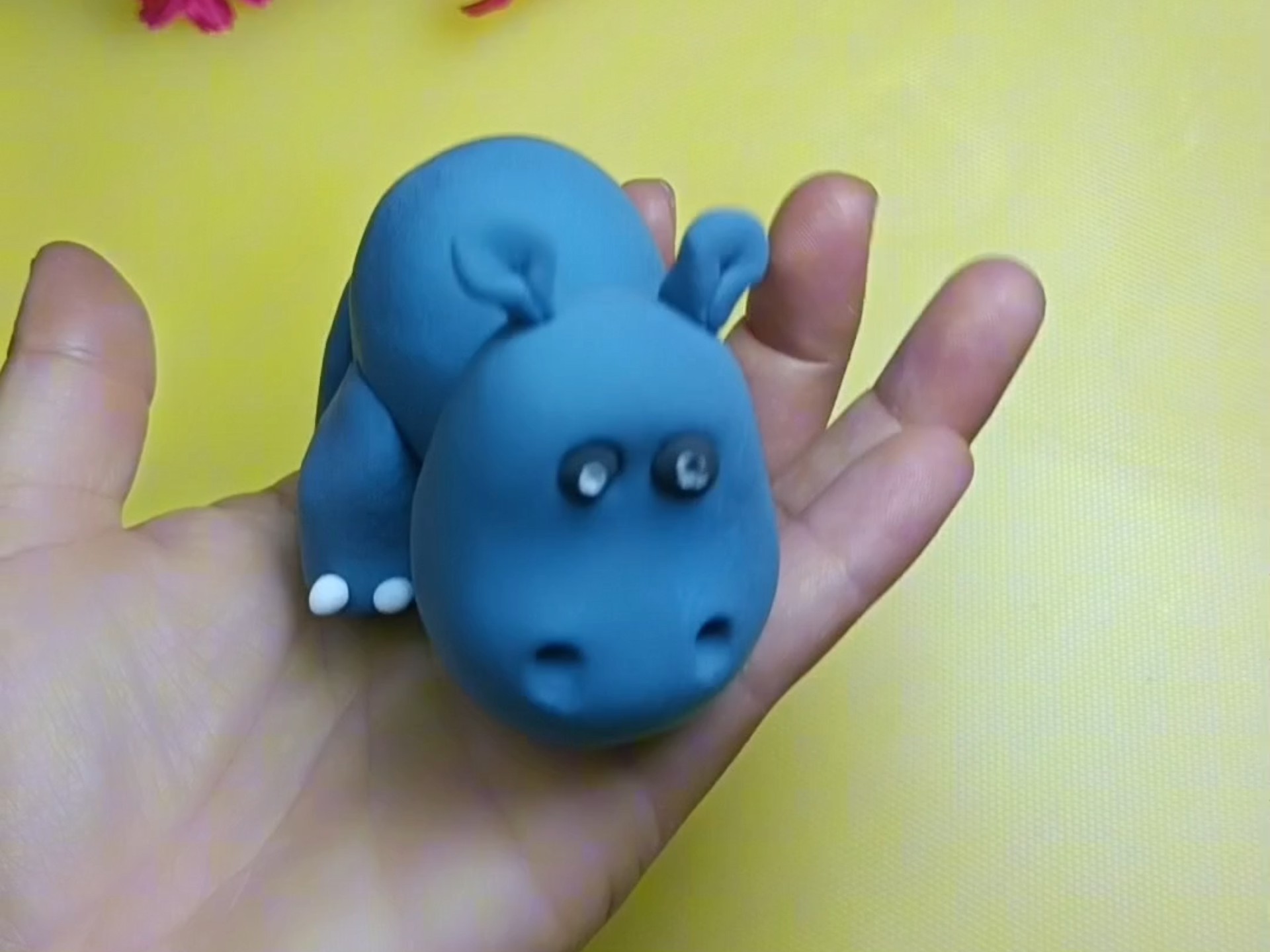 超轻粘土制作河马