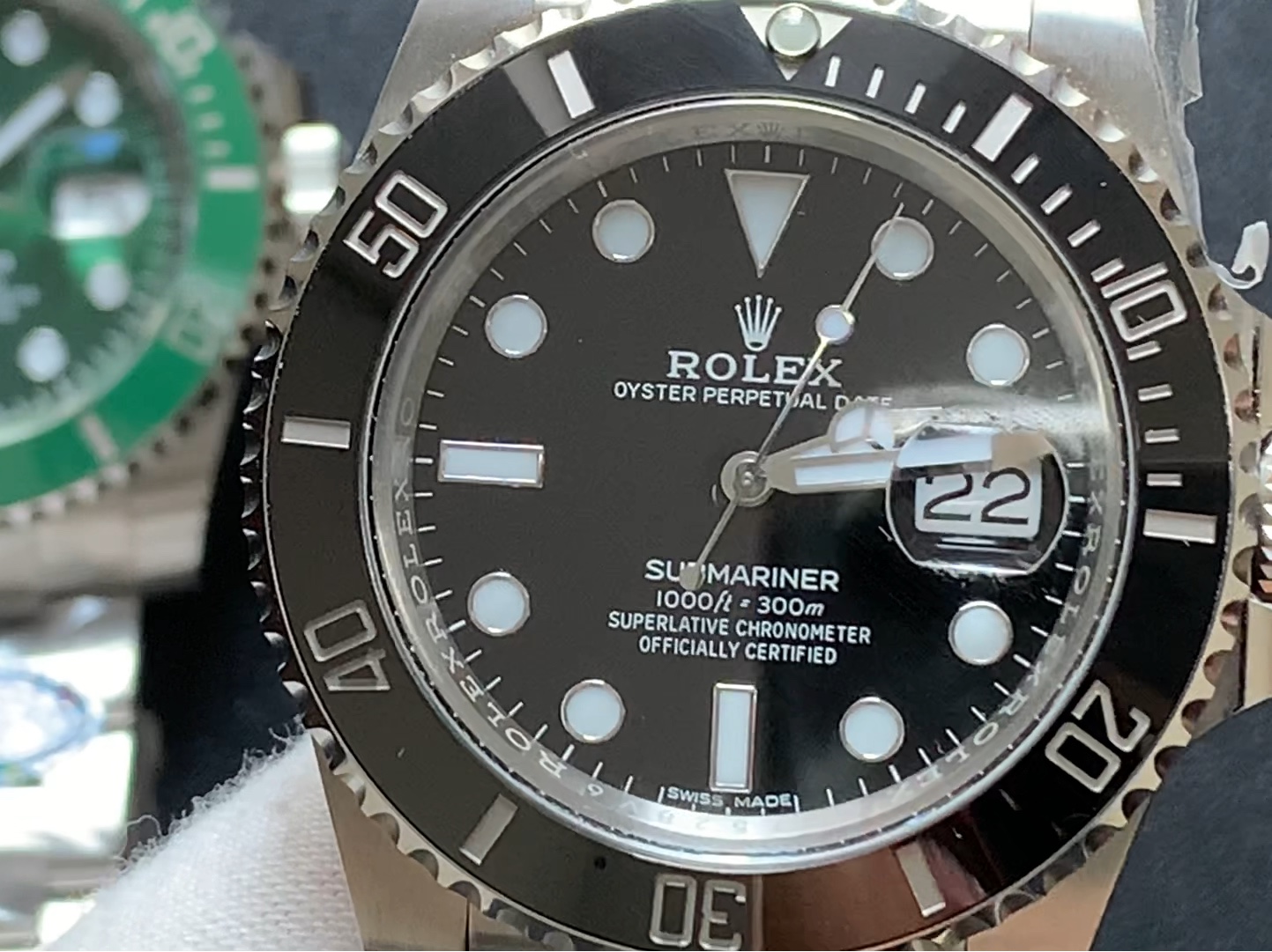 c厂劳力士黑水鬼对比c厂劳力士绿水鬼真假对比评测