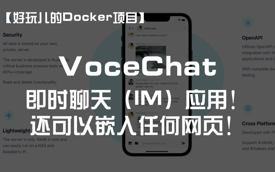 VoceChat——又一个即时聊天(IM)应用!可以嵌入任何网页!哔哩哔哩bilibili