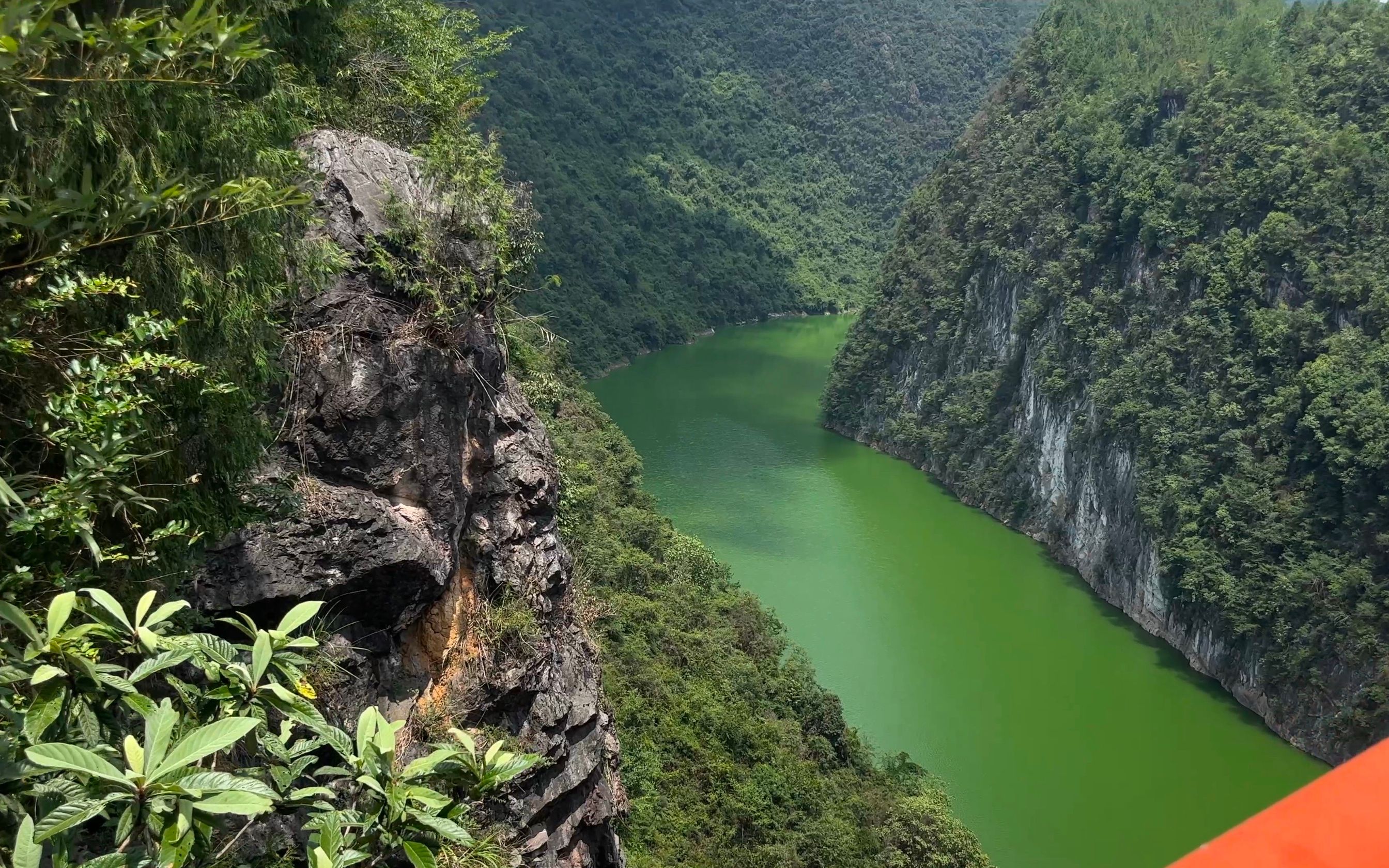 s3ep819 湖北省 恩施 g318 南里渡特大桥 桥下是一条河