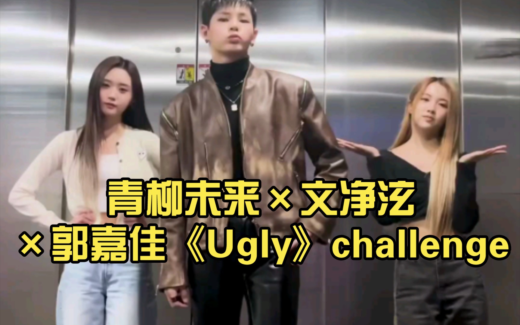 【EVNNE*TRIBE】青柳未来*文净泫*郭嘉佳《Ugly》challenge哔哩哔哩bilibili