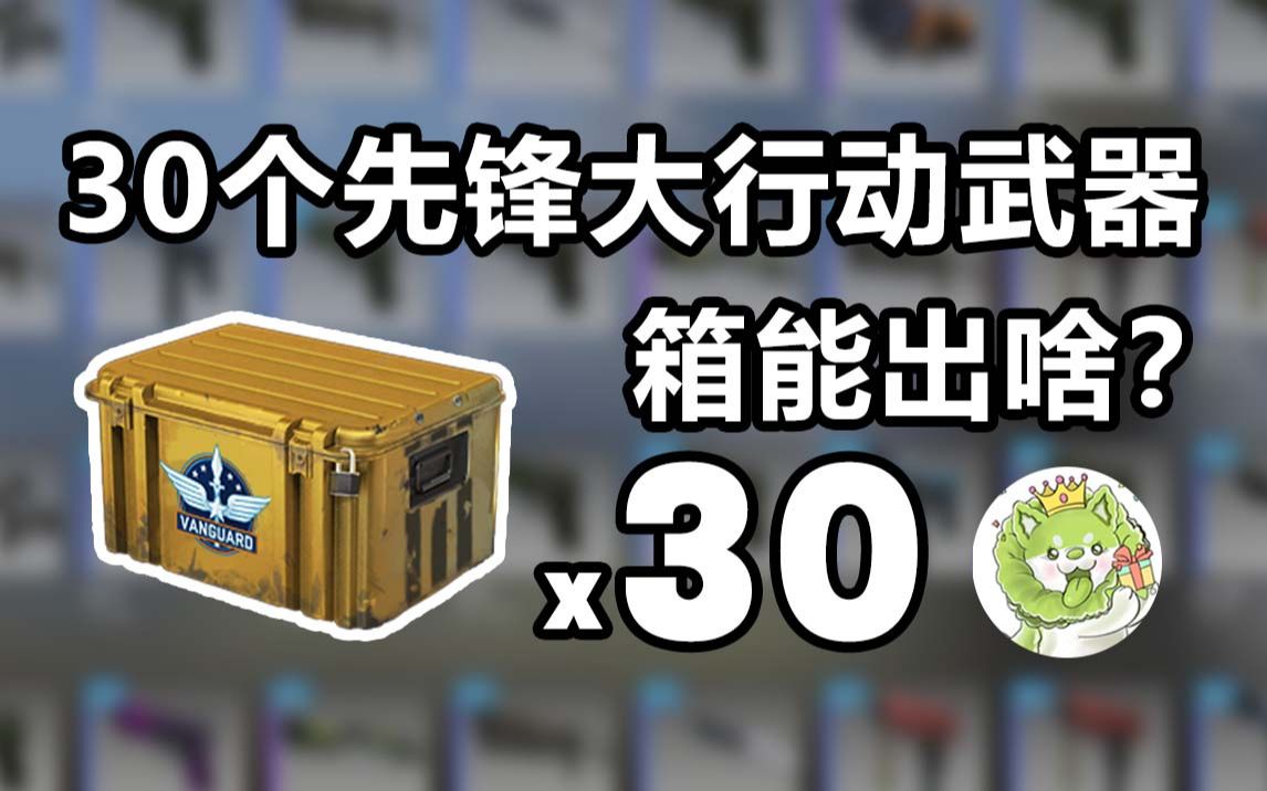 【csgo开箱】30个"先锋大行动"武器箱能出啥?光亏不赚就是陪伴!