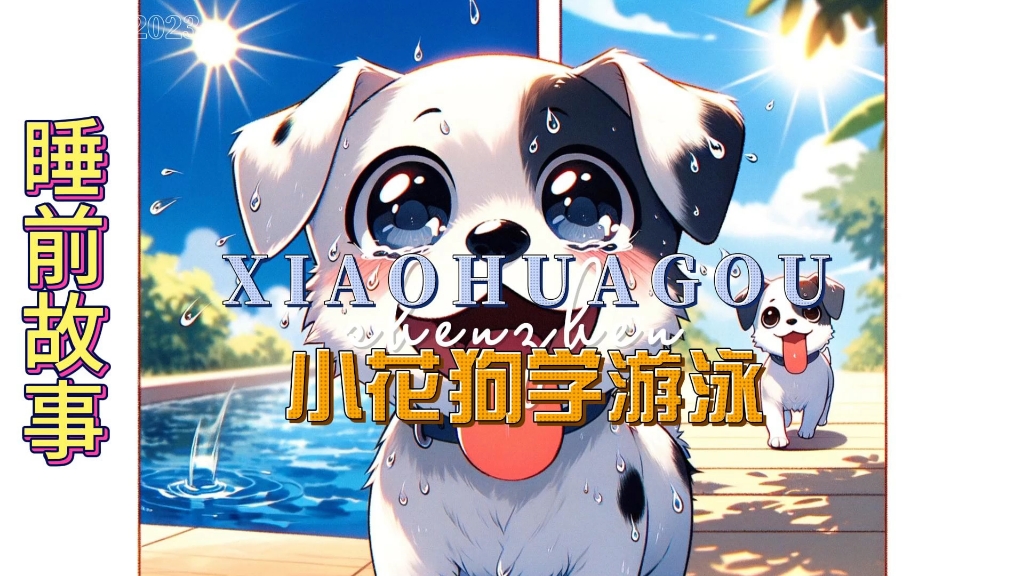 《小花狗学游泳》今天的故事宝宝看了吗?记得每日打卡!
