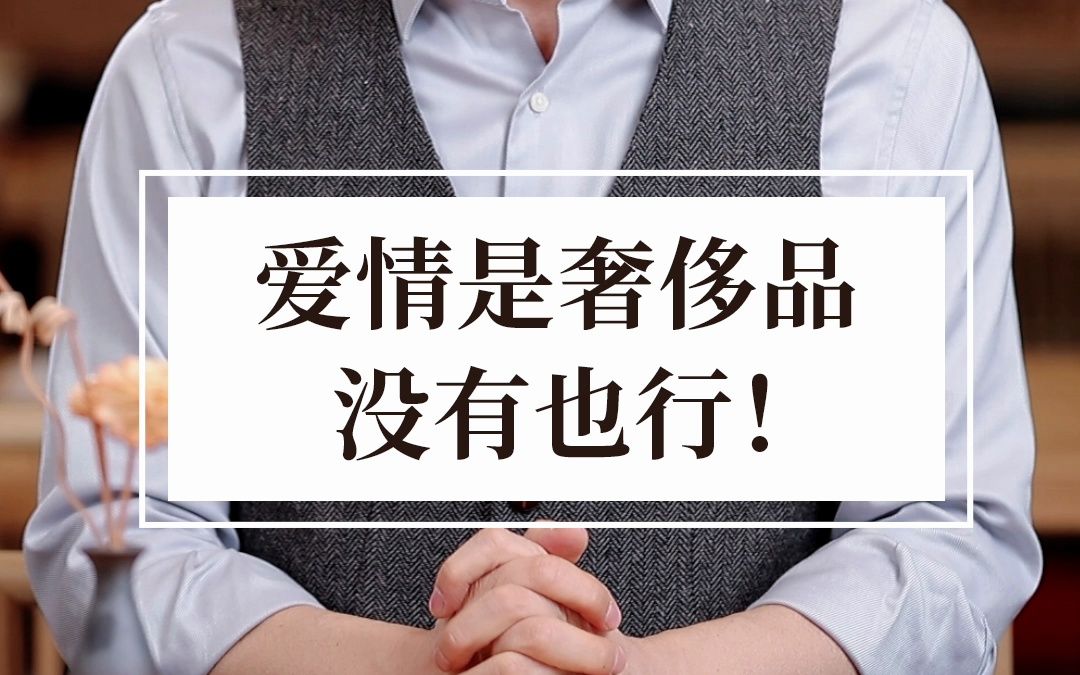 爱情是奢侈品,没有也行