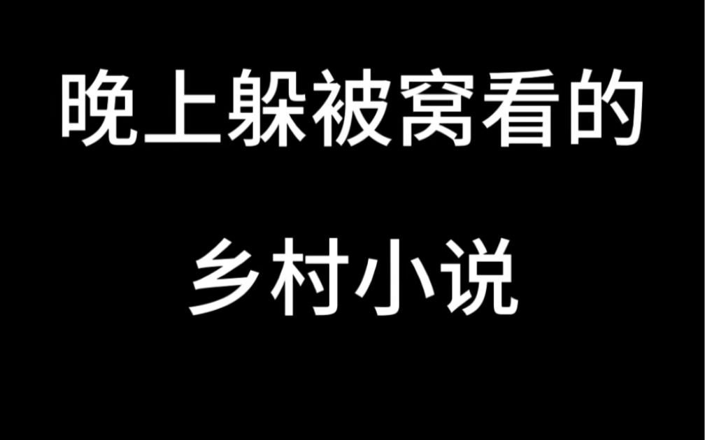 乡村小说,似乎是很多人夜晚的陪伴!哔哩哔哩bilibili