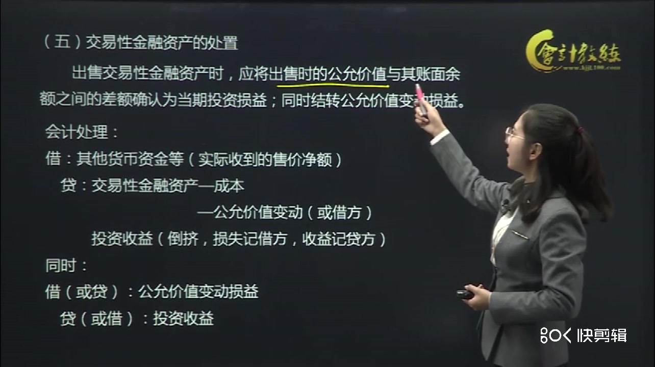 交易性金融资产的账务处理交易性金融资产的处置哔哩哔哩bilibili